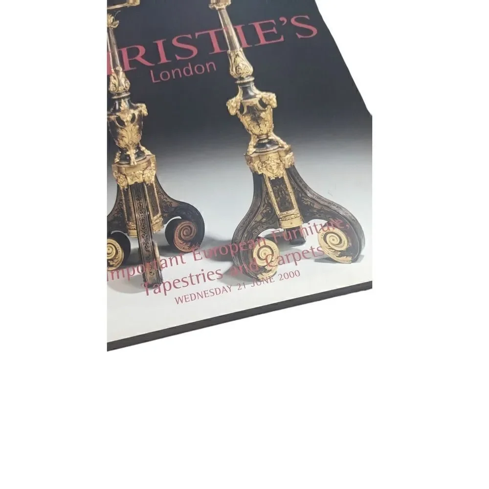 Christies Important European Furniture Tapestries & Carpets Vintage 2000 Auction